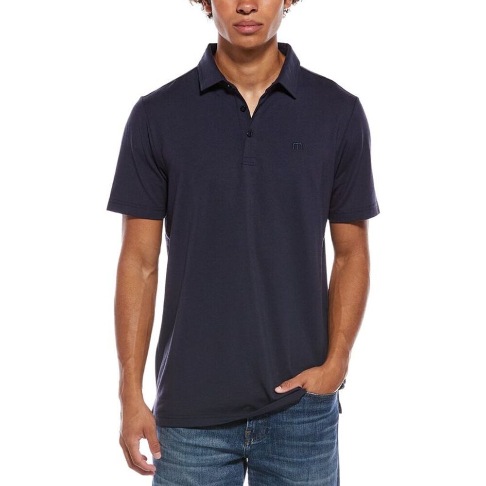 Travismathew Mens Featherweight Performance Polo Shirt, Blue